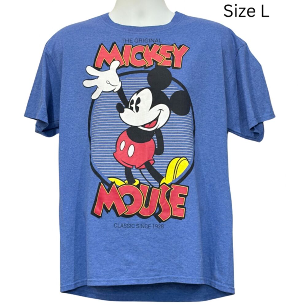 Disney Mickey Mouse The Original Classic Since 1928 Blue T Shirt Men’s L